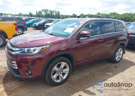 2019 Toyota Highlander Limited из США, поврежденный, VIN 5TDDZRFH7KS957766